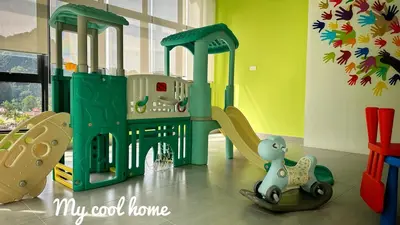 a childrens play room with a toy playground at Sunway Onsen Hotsprings with Ipoh City View, Sunway Lost World in Ipoh