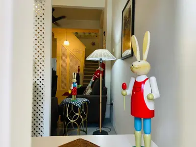 a figurine of a rabbit standing in a room at Georgetown Kyash House 23 in George Town