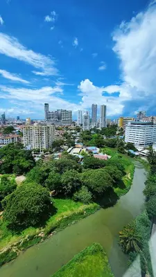 an aerial view of a city with a river at SkyPool with Seaview 8pax Beacon Executive Suites - Georgetown City Centre - 3km to Komtar in George Town