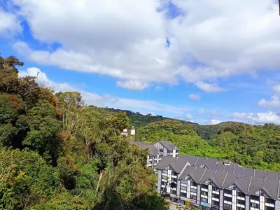 a row of houses on a hill with trees at Dream4 @ emerald avenue in Brinchang