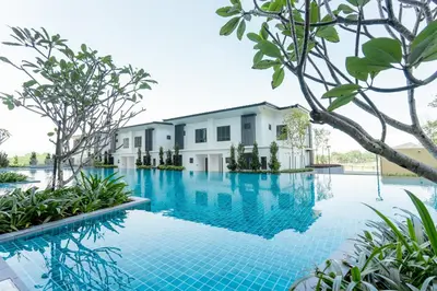 an image of a swimming pool at a resort at Ipoh Tambun Lost World Sunway Onsen Mina 3R2B 8pax in Tambun