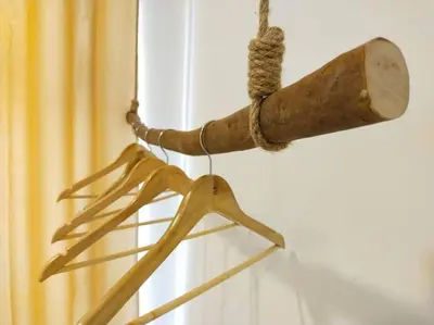 a large wooden weapon hanging from a curtain at be.Bamboo The Cove-6mins Lost World Tambun-10pax in Ipoh