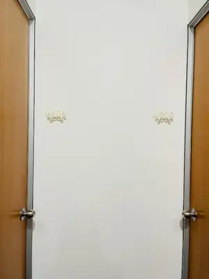 a sliding glass door in a room at AK Greenrise Meru in Ipoh