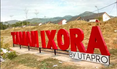 a red sign that says niagara on a hill at Homestay Teacher,Perak, Gerikmist in Gerik