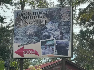 a large sign for a resort in theilippines at Slim Village Palm House - 2 rooms, 8 beds, 8 persons in Slim River