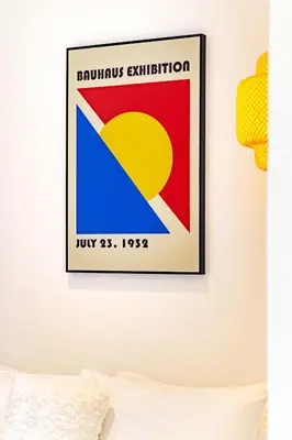a framed sign on a wall above a bed at Urban Suites, Spectre Collection by Stellar ALV in Jelutong