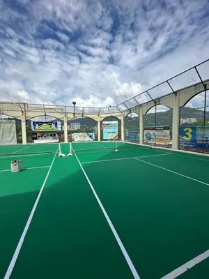 an indoor tennis court with a tennis court at Rainbow Paradise Homestay @ Tanjung Bungah by Landmark in Tanjung Bungah