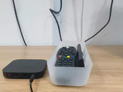 a remote control in a container on a table at Cameron Double Story @ Golden Hill in Brinchang