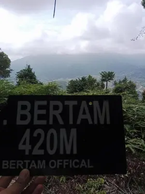 a sign for a bernam on a mountain at Modern Classy Karliana Homestay Penang in Kepala Batas