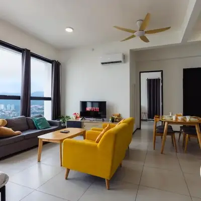 MUJI X Rilakkuma Seaview 3BR Georgetown with TV Box