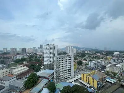 a view of a city with tall buildings at Rooftop - Sky Pool - 2BR Premium Homestay - Georgetown \u57ce\u5e02 6 pax in George Town