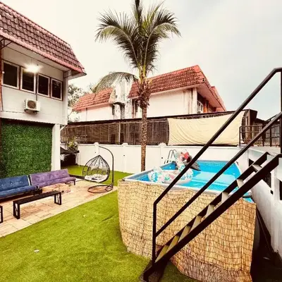 Nature Surrounded Riverside Villa with BBQ