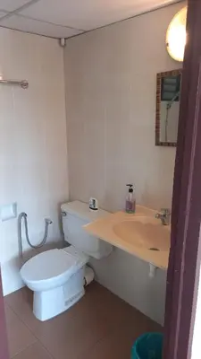 a bathroom with a toilet and a sink at Seaput Srisayang in Batu Ferringhi