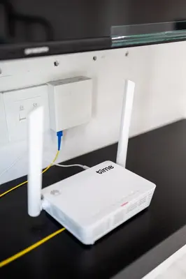 a computer monitor with a wii console on a desk at The Sun Executive #BayanLepas #QueensbayMall #13 in Bayan Lepas