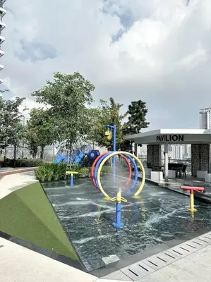 a water park with a roller coaster in the water at Urban Seaview with Infinity Pool, Luxury Modern Stylish 7pax 3Bedroom 3Queen in Jelutong
