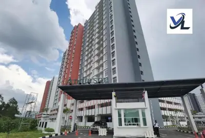 a tall building with a sign on top of it at Close Dun Book in Ipoh