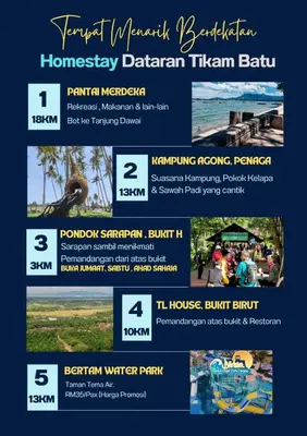a flyer for a water park at Homestay Dataran Tikam Batu in Sungai Petani