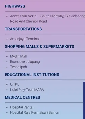 a screenshot of a cell phone with a list of medications at Ipoh Meru 3 Bedroom Suites by IWH Suites in Ipoh