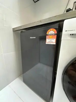 a washing machine with a sign on the door at Stylish Cozy Landed Jelutong 3BR 2B 4CP-10pax by 3C in Jelutong