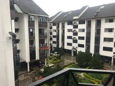 a view from the balcony of an apartment building at Rayyan'Homestay PARKVIEW in Tanah Rata