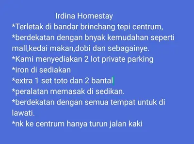 a screenshot of a cell phone with the words karma homogeneity at IRDINA HomestayMuslim's 2 at Emerald Avenue Brinchang Centrum in Brinchang