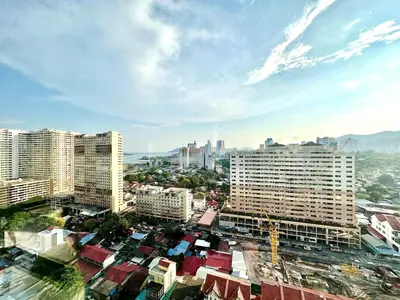 a view of a city with tall buildings at Spacious 3BR Infinity Pool 10pax,Groups & Families 10pax in George Town