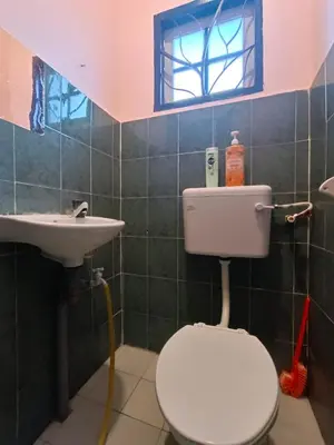 a bathroom with a toilet and a sink at D'Cozy Homestay in Seri Manjung