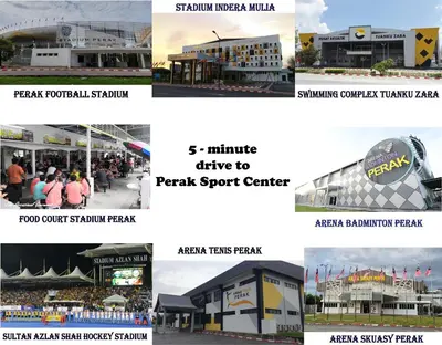 a collage of pictures of different buildings at Fair Park 2 at Ipoh Town Center in Ipoh