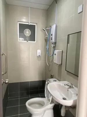 a bathroom with a toilet and a sink at Chillrex Homestay Just come over Chill & Relax in Brinchang