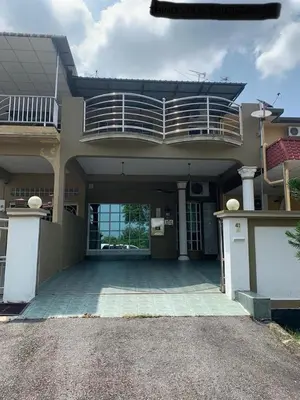 a large house with a balcony on top of it at Thind place in Kamunting
