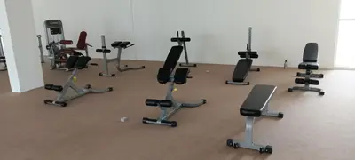 a room with a bunch of exercise equipment at Ipoh Homestay at Anderson - 2 Room 2 Bathroom -Maximum 6 pax --Self Check In-- in Ipoh