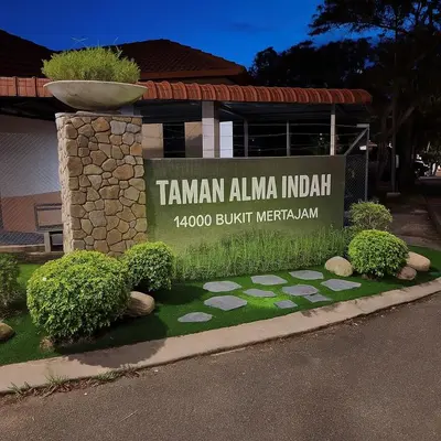 a sign for the tannan alma indian indian zoo built in at BC homestay at Alma Indah in Bukit Mertajam
