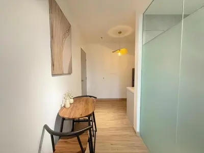 a small dining room with a table and chairs at Cozy Studio I Riveria City I 1km to KL Sentral in Gua Sai