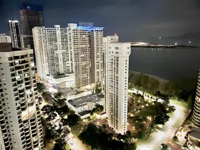 an aerial view of a city with tall buildings at Mansion One l 7pax 2R1B l Seaview l Gleneagles l by PerfectSweetHome in George Town