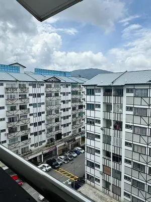 a view of a city with buildings and cars at AYAAN Fifa Game HOMESTAY At Tanah Rata with Wifi in Tanah Rata