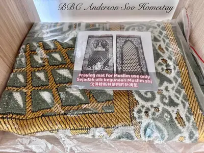 a box with a picture of a pattern on it at BBC Anderson Soo Homestay in Ipoh
