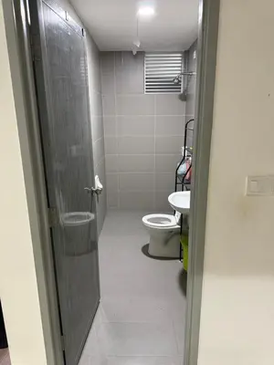 a bathroom with a toilet and a sink at HSL Homestay Meru in Ipoh