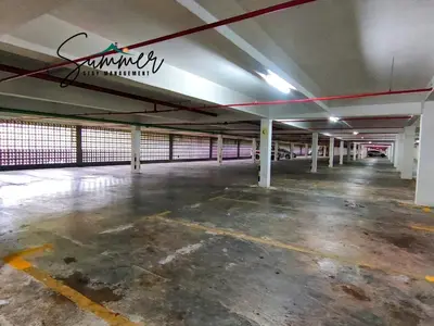 an empty parking lot in a parking garage at CAMERON HIGHLAND Homestay 1 min To Pasar Malam Brinchang By SummerStay 4 - 5pax in Brinchang