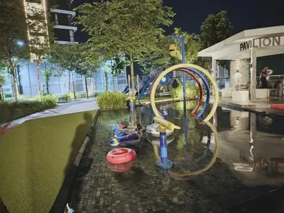 a water park with a roller coaster and a ride at 3BR Seaside Oasis Sleeps 10 Chic & Spacious A29 in George Town