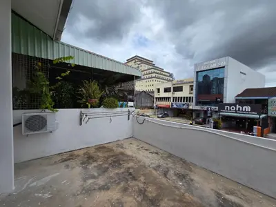 a view from the balcony of a building at Mingle 7 Hostel Georgetown Penang in George Town