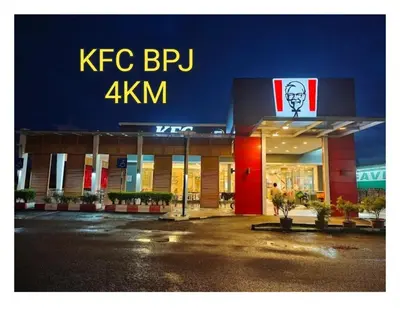 a kfcbp sign in front of a store at Ulie Empire Homestay in Sungai Petani
