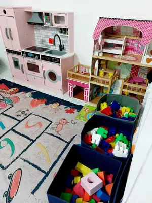 a doll house with a kitchen and a play room at Fz North Meru Impian in Ipoh