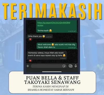 a screenshot of a cell phone with a istg website at Shahila Homestay Sabak Bernam