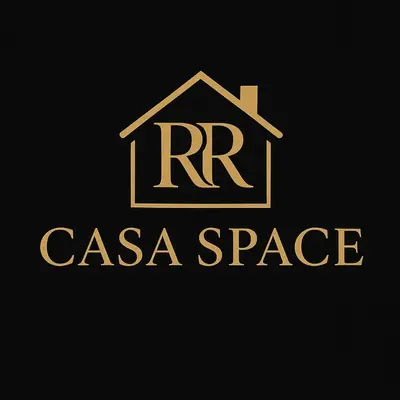 a logo for a real estate company with a house at RR Casa Space Homestay Ipoh in Ipoh