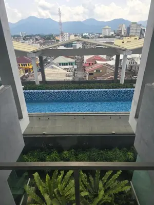 a view from the balcony of a building at The Octagon -The City Centre Signature Suite in Ipoh in Ipoh
