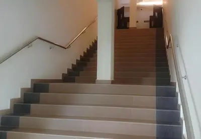 a set of stairs in a building at Hotel Grand Court Inn in Sungai Besar