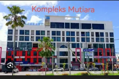 a large building with the words komplex mittaza at D'Royale NH Homestay Kompleks Mutiara Gua Musang in Gua Musang