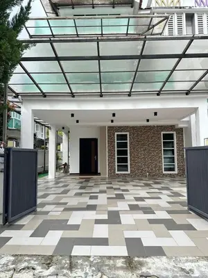 a building with a glass roof and a checkered floor at 5 Rooms Semi D in Golden Hills - Lena Home in Brinchang