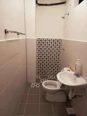 a bathroom with a toilet and a sink at IFS Soho 3 Basic Home in Seri Iskandar