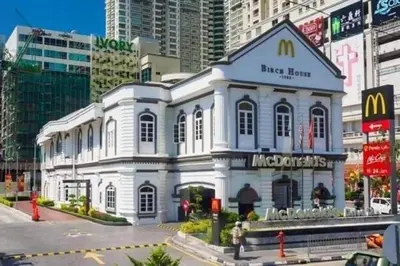 a model of a white building in a city at Cozy Corner PataniRoad 14 pax Georgetown in George Town